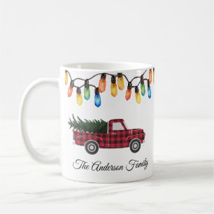 Taza De Café Nombre de la familia del árbol de camiones de las 