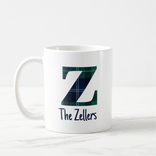 Taza De Café Nombre de la familia o nombre de la empresa Letra  (Izquierda)