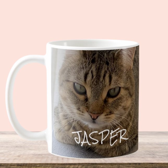 Taza De Café Nombre de la foto del gato (Subido por el creador)