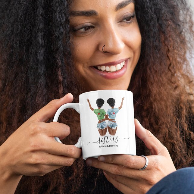 Taza De Café Nombre de la hermana personalizada (Subido por el creador)