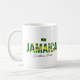 Taza De Café Nombre de la isla de Jamaica | Orgullo cotidiano