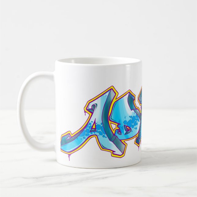 Taza De Café Nombre de la pintada de ADRIAN - (Izquierda)