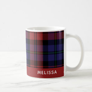 Taza De Café Nombre de la placa de MacLachlan Tartan Personaliz