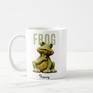 Taza De Café Nombre de la rana Café Mug