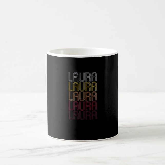 Taza De Café Nombre de Laura Gift Nombre Personalizado (Centro)