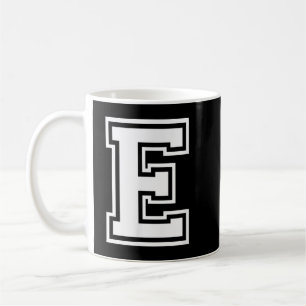 Taza De Café Nombre de letra E Monograma de variabilidad inicia