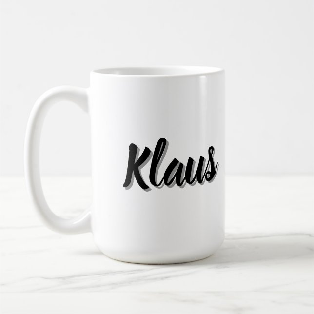 Taza De Café Nombre de los hombres de Klaus, (Izquierda)