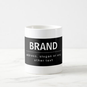 Taza De Café Nombre de marca o negocio moderno y destacado Bl