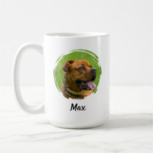 Taza De Café Nombre de Mascota Personalizado & Foto Persona d