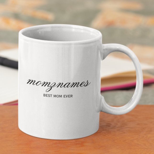 Taza De Café Nombre de mejor caligrafía de mamá de todos los ti (Subido por el creador)