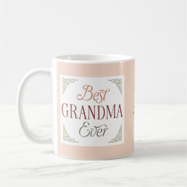 Taza De Café Nombre de monograma personalizado Mejor Abuela del