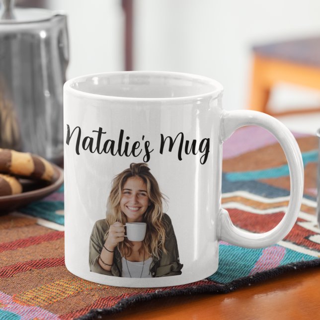 Taza De Café Nombre de monograma Regalo fotográfico (Subido por el creador)