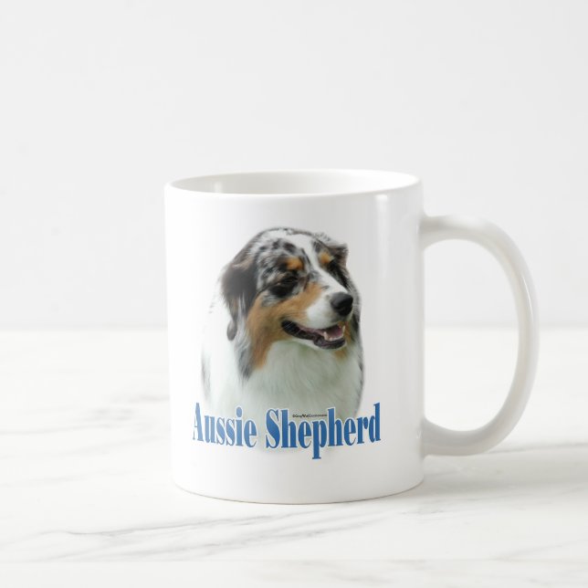 Taza De Café Nombre de Pastor Australiano (Derecha)