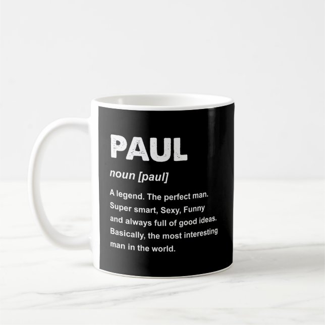 Taza De Café Nombre de Paul (Izquierda)