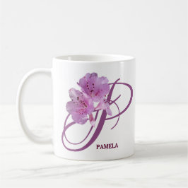 Taza De Café Nombre de personalizable Pamela bonito rosa rosa r