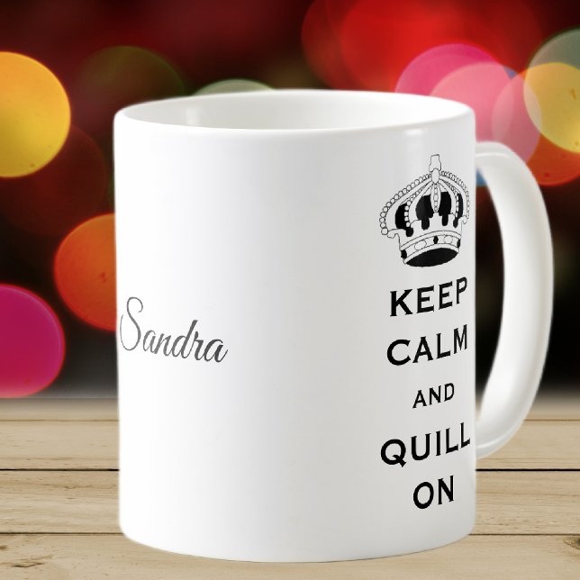 Taza De Café Nombre de Quilling Keep Calm 11oz Classic Mug (Subido por el creador)