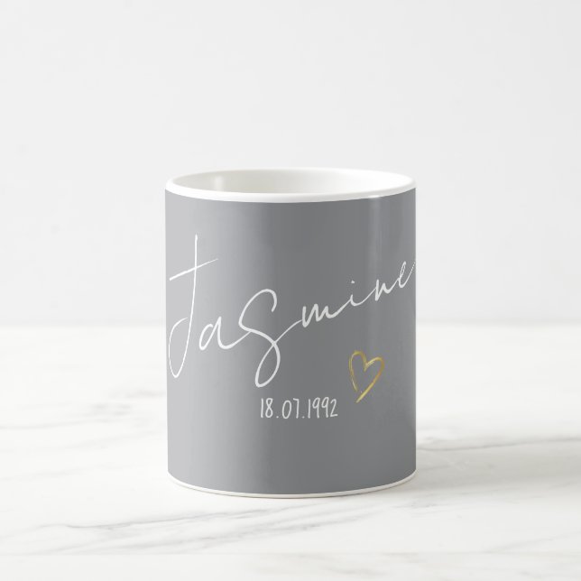 Taza De Café Nombre de regalo personalizado moderno (Centro)