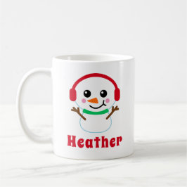 Taza De Café Nombre de Snowman
