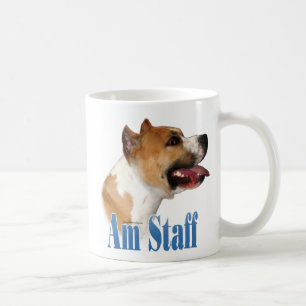 Taza De Café Nombre de Staffordshire Terrier americano