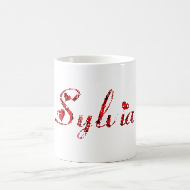 Taza De Café Nombre de Sylvia (Centro)
