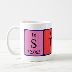 Taza De Café Nombre de tabla periódica Starla mug