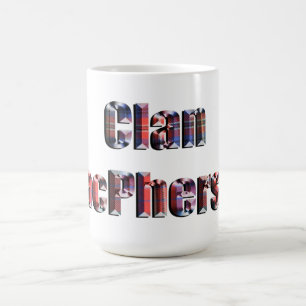 Taza De Café Nombre de Tartan Clan Macpherson,