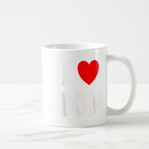 Taza De Café Nombre de Tom que amo a Tom