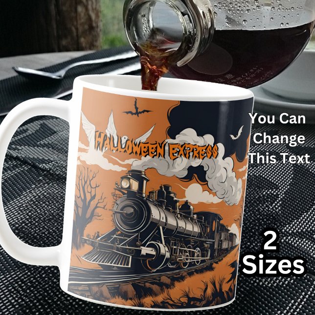 Taza De Café Nombre del anuncio, tren de vapor Halloween Expres (Subido por el creador)