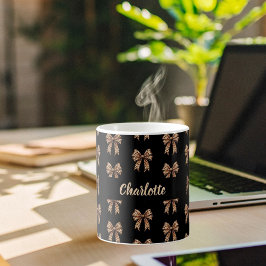 Taza De Café Nombre del arco del leopardo negro