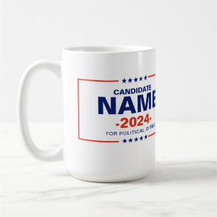Taza De Café Nombre del candidato personalizado