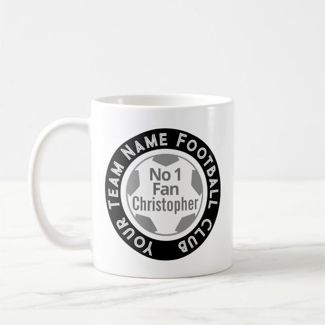 Taza De Café Nombre del club de fútbol en un (Izquierda)