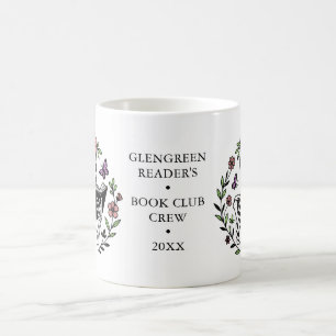 Taza De Café Nombre del Club de Lectura Regalo de Esqueleto de