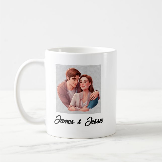 Taza De Café Nombre del disfraz Mug clásico, 11 oz (Izquierda)