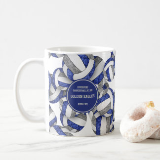 Taza De Café nombre del entrenador del equipo de voleibol gris 