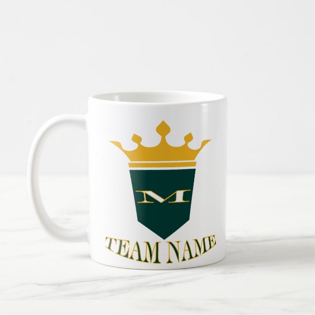 Taza De Café Nombre del equipo de Personalizado con estilo pers (Izquierda)