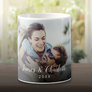 Taza De Café Nombre del guión de la foto de la pareja favorita