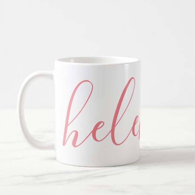 Taza De Café Nombre del guión Personalizado de regalo personali (Izquierda)