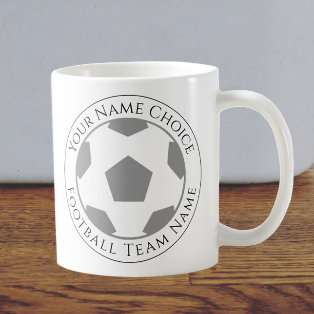 Taza De Café Nombre del hincha de fútbol y club de fútbol (Subido por el creador)