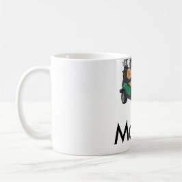 Taza De Café nombre del hombre del coche de golf verde regalos