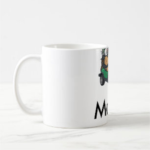 Taza De Café nombre del hombre del coche de golf verde regalos