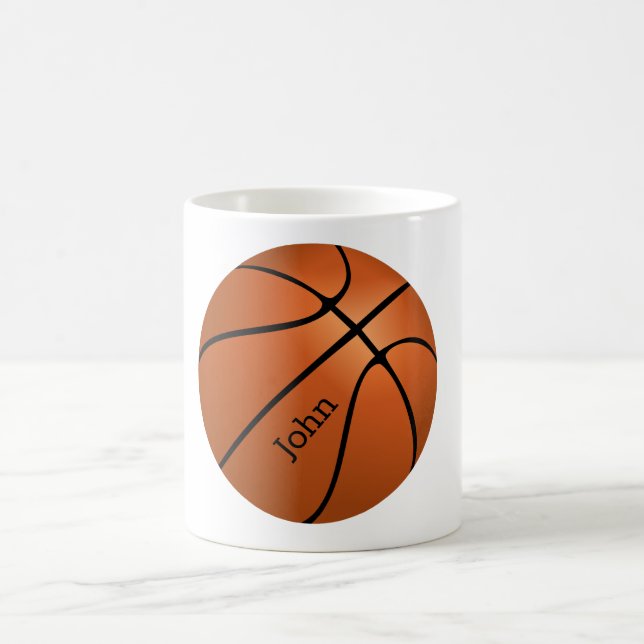 Taza De Café Nombre del jugador de baloncesto personalizado (Centro)