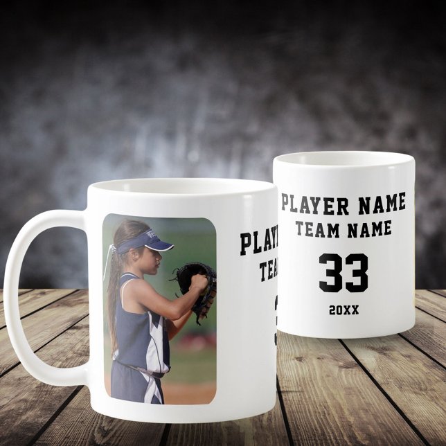 Taza De Café Nombre del jugador de Softbol Número de fotos del  (Subido por el creador)