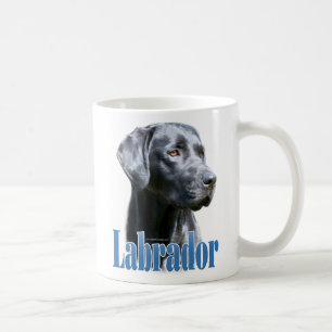 Taza De Café Nombre del labrador (negro)