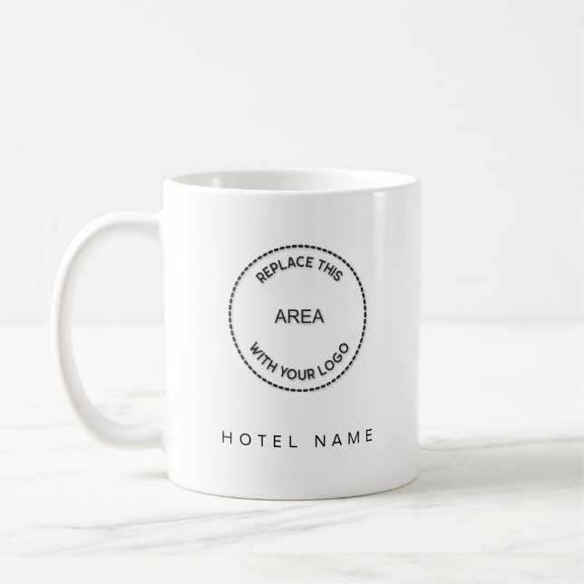 Taza De Café Nombre del logotipo del restaurante del hotel (Izquierda)