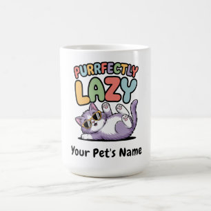 Taza De Café Nombre del Mascota del Personalizado de gato perez