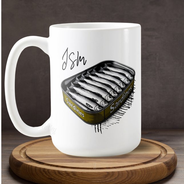 Taza De Café Nombre del monograma del Personalizado del tinte d (Subido por el creador)