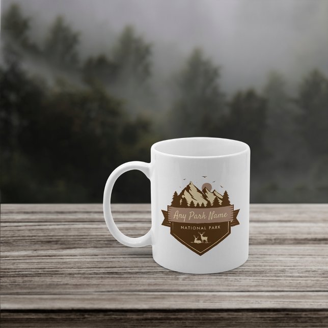 Taza De Café Nombre del parque nacional o estatal del personali (Subido por el creador)