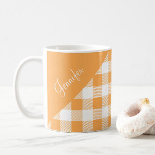 Taza De Café Nombre del patrón de rebanado Naranja moderno