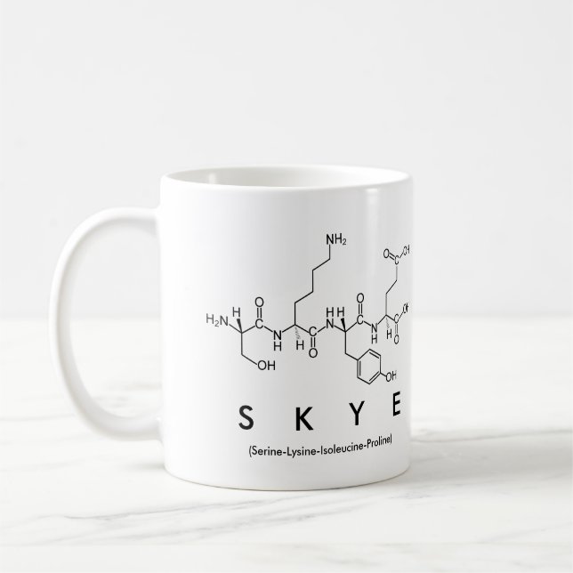 Taza De Café Nombre del péptido de skye mug (Izquierda)