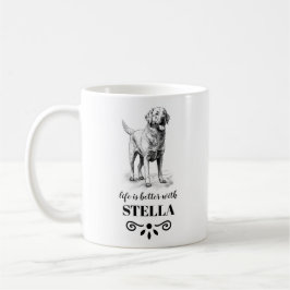 Taza De Café Nombre del perro Personalizado de Chesapeake Bay R